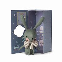 PICCA LOULOU Zajac zelený v darčekovej krabičke 1×1 ks, hračka pre deti