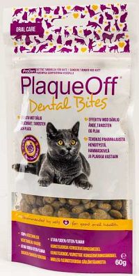 Plaqueoff Dental Bites Cat 1×60 g, doplnok ústnej hygieny pre mačky