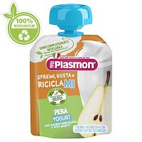 PLASMON Kapsička bezlepková ovocno-jogurtová hruška, 6m+ 1×85 g, bezlepková kapsička