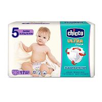 Plienky Chicco Ultra Junior 12-25kg 17ks 1×17 ks, veľkosť 5, detské plienky
