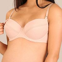 Polovystužená dojčiaca podprsenka New Baby Eva béžová 80D, 20C39463