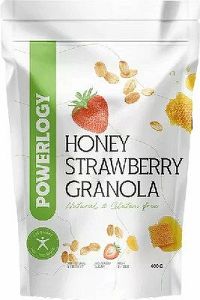Powerlogy Honey Strawberry Granola 1×400 g