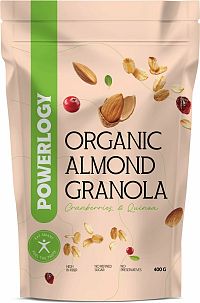 Powerlogy Organic Almond Granola 1×400 g, granola