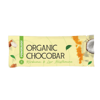Powerlogy Organic Kurkuma Chocobar 40% 1×50 g, čokoládová tyčinka