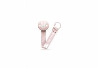 Premium - Klip na cumlík so stuhou HYGGE ružová 1 kus