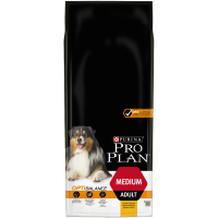 PRO PLAN MEDIUM ADULT OPTIBALANCE kura 1×14kg, granule pre psy