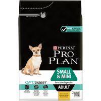 PRO PLAN SMALL & MINI ADULT OPTIDIGEST jahňacie 1×3kg, granule pre psy menšieho vzrastu