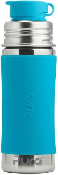 Pura nerezová fľaša so športovým uzáverom 325ml 1 ks, farba aqua