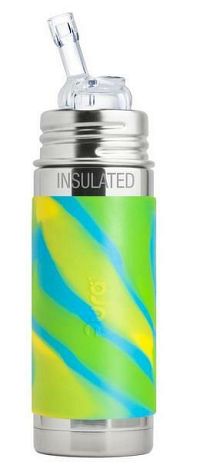 Pura TERMO fľaša so slamkou 260ml 1 ks, farba zelená-aqua