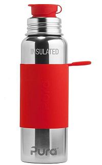 Pura TERMO fľaša so športovým uzáverom 650ml 1 ks, farba červená