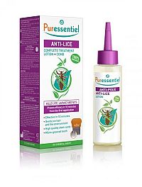 PURESSENTIEL Roztok proti všiam + hrebeň 1x100 ml + 1x hrebeň