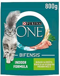 Purina ONE 800g Indoor s morčacím a celozrnnými obilninami