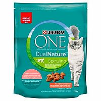 Purina ONE Dual Nature Sterilized s lososom a spirulinou 1×750g, granule pre mačky
