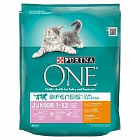 Purina ONE Junior s kuracím a celozrnnými obilninami 800 g