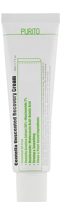 Purito Centella Unscented Recovery Cream 50 ml 1×50 ml