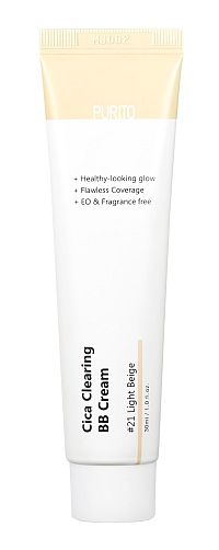 Purito Cica Clearing BB Cream No. 21 / Light Beige / 30 ml 1×No. 21 / Light Beige / 30 ml