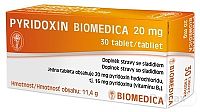 Pyridoxin 20 mg 1×30 tbl, doplnok výživy