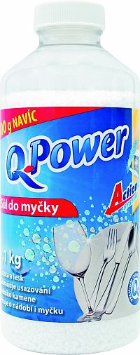 Q Power soľ do umývačky 1×1,1 kg, ochrana pred vodným kameňom