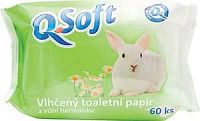 QSoft vlhčený toaletný papier Harmanček 60 kusov