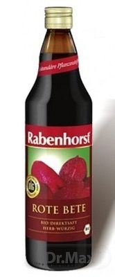 Rabenhorst Cviklová šťava Bio 1×750 ml, cviklová šťava