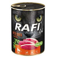 RAFI Cat Grain Free - Bezlepková konzerva s kačacím mäsom pre mačky 400g - konzerva