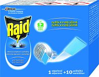 Raid elektrický odparovač s vankúšikmi proti komárom 1 odparovač + 10 vankúšikov