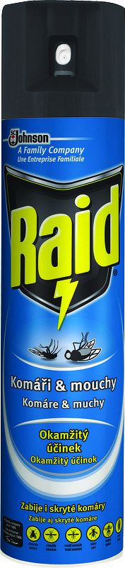 Raid Insekticíd v spreji proti lietajúcemu hmyzu 400 ml