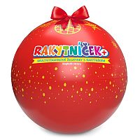 RAKYTNÍČEK+ multivitamínové želatínky Vianočná guľa červená 1×50 ks, multivitamínové želatínky