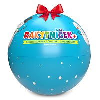 RAKYTNÍČEK+ multivitamínové želatínky Vianočná guľa modrá 1×50 ks, multivitamínové želatínky