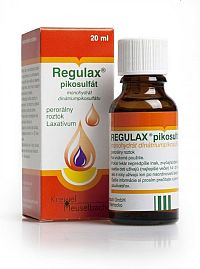 REGULAX pikosulfát sol por (liek.skl.hnedá) 1x20 ml