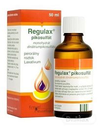 REGULAX pikosulfát sol por (liek.skl.hnedá) 1x50 ml