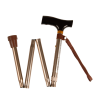 REHAFUND RF-520/BR palica skladacia hliníková s pútkom hnedá