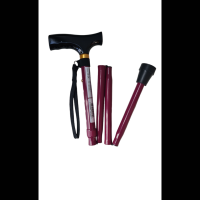 REHAFUND RF-520/C palica skladacia hliníková s pútkom bordová