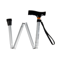 REHAFUND RF-520/S palica skladacia hliníková s pútkom sivá