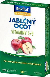 Revital Jablčný ocot + Vitamín C + Vitamín E 30 tabliet