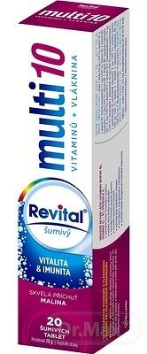 Revital Multi s príchuťou malina 1×20 tbl, šumivé tablety