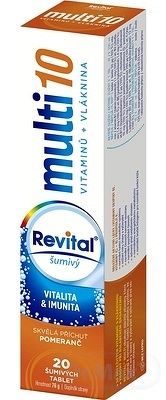 Revital Multi s príchuťou pomaranč 1×20 tbl, šumivé tablety