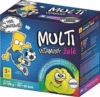 Revital MULTIVITAMÍNY The Simpsons BART želé 2x50 (100 ks) + Darček zábavná plastelína, 1x1 set