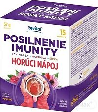 Revital POSILNENIE IMUNITY HORÚCI NÁPOJ vrecúška s obsahom prírodných extraktov z echinacey, aceroly a šípky 1x15 ks (57 g)