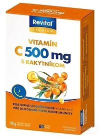Revital PREMIUM VITAMÍN C 500 mg S RAKYTNÍKOM cps 1x60 ks