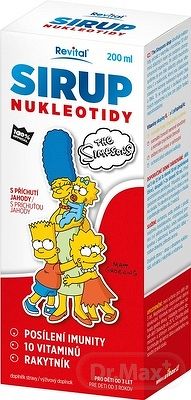 Revital SIRUP NUKLEOTIDY The Simpsons s príchuťou jahody 1x200 ml