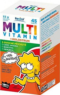 Revital The Simpsons Multiviamín + Kolostrum 45 tabliet