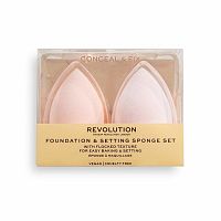 Revolution Conceal & Fix Setting Set hubka na makeup 1×1 ks