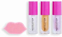 Revolution, Kiss & Go Glaze Lip Care Gift Set, sada