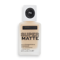 Revolution Relove Super Matte 2 in 1 Foundation & Concealer tekutý a zmatňující make-up a korektor 2v1 F6 24 ml