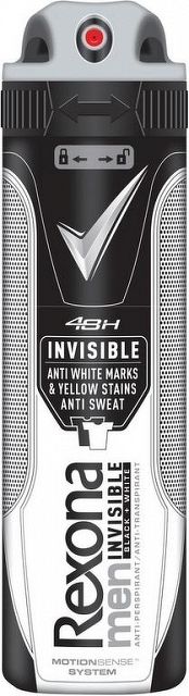 Rexona Men Invisible Black + White deospray 150 ml