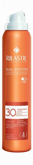 RILASTIL SUN SYSTEM TRANSPARENTNÝ SPREJ SPF 30 WET SKIN 1x200 ml
