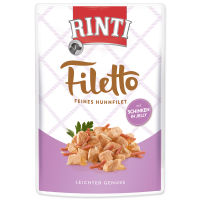 Rinti Filetto Kapsička Kura+Šunka v Želé 1×100 g, kapsička pre psy