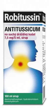 Robitussin ANTITUSSICUM sir (liek.skl.) na suchý dráždivý kašeľ 1x100 ml