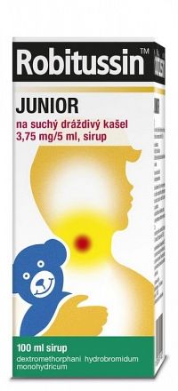 Robitussin JUNIOR sir (liek.skl.) na suchý dráždivý kašeľ 1x100 ml